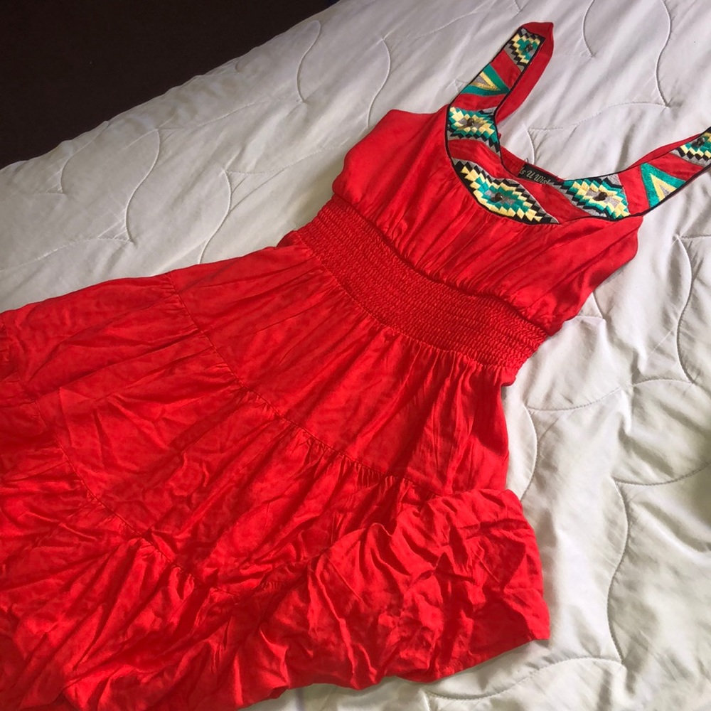 Red sundress